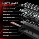 YUNZII x MADLIONS MAD68 HE Rapid Trigger Wired Magnetic Mechanical Gaming Keyboard 60% Hall Effect Switches Adjustable Actuation, PBT Keycaps RGB Hot-Swap,8K Hz Polling Rate(Black,Amber Pro Switch) - 4