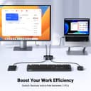 UGREEN USB Switch, USB 3.0 Switcher 2 In 2 Out 2 Computers Share 2 USB for Keyboard, Mouse, Printer, Hard Drives with 2 USB 3.0 A to A Cables Compatible with Windows, Mac, Linux - 4