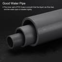 sourcing map 6.3 Inch PVC Rigid Tube Round Pipe Tubing Hardware Tubing 152mm ID 160mm OD 20cm/8" Length White High Impact for Water Pipe, Crafts - 6