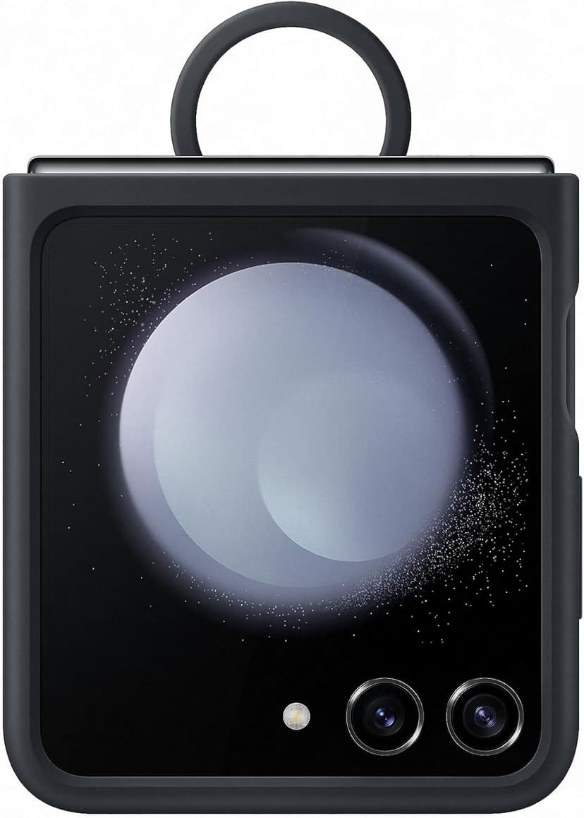 Samsung Etui Support Coque Z Flip 5 Silicone avec Anneau Marine - 1