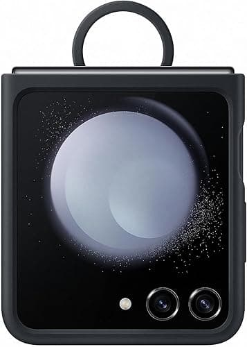 Samsung Etui Support Coque Z Flip 5 Silicone avec Anneau Marine