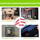 Pack of 20 Connection Terminals, Clip for Cable for Robotic Lawnmowers, Boundary Cable Charging Station, T-Branch Connector, Quick Connector, Power Thief Lawnmower e.g. Husqvarna, Gardena, Lawn Robot - 8