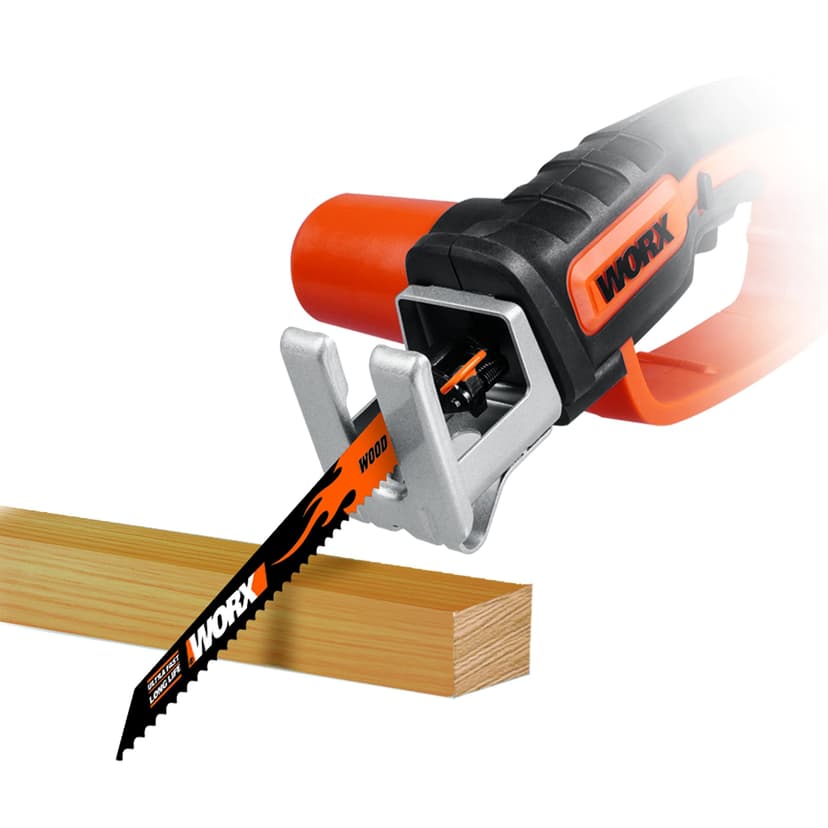 Worx WG894E 20V Cordless Sabre Saw, Up to 60 mm in Wood, 16 mm Stroke, Multi-Material, Cuts Wood and Steel, Compact and Light, with 1 x 2Ah Battery, Charger and 3 Blades - 3