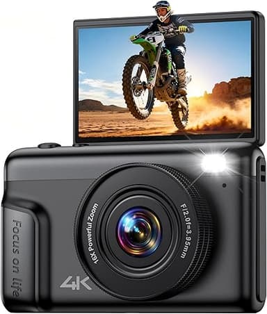 4K Digital Camera for Photography Vlogging: 64MP Compact …
