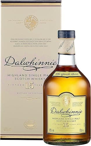Dalwhinnie 15 Year Old Single Malt Scotch Whisky | 43% vol | 70cl | Scottish Highlands | Smooth & Aromatic | Malty Sweet Flavours & Smoky Warmth | with Gift Box