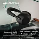 Sony WH-1000XM6 Casque sans-Fil Bluetooth à réduction de Bruit Noir, Son Hi-Res Unique, Confortable, Conception Pliable, Etui résistant, 30h Autonomie, iOS & Android - Bleu Nuit - 7
