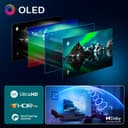 Philips Ambilight 55OLED760 4K OLED Smart TV - 55 Inch Display with P5 AI Perfect Picture Engine, Ultra HD, Titan OS, Dolby Vision and Atmos Sound, Works with Alexa and Google Voice Assistant - 4
