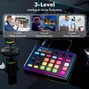 G1 Neo Audio Mixer, Gaming Audio Mixer, RGB Sound Card for XLR Microphone, Streaming Audio Interface, 48V Phantom Power, Custom Sound Effects - 5