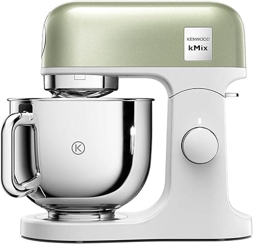 Kenwood kMix Editions KMX760GR Robot de cuisine avec bol en acier inoxydable de 5 l, système de sécurité à usage sûr, boîtier en métal, 1000 W, kit de pâtisserie 3 pièces et protection