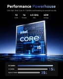 ACEMAGIC Ordinateur portable de jeu 2026 avec écran FHD de 15,6 pouces avec processeur Core i5-12600H jusqu'à 4,5 GHz, 16 Go de RAM DDR4, 512 Go NVMe PCIe 3.0 SSD ordinateur portable de jeu, léger - 3