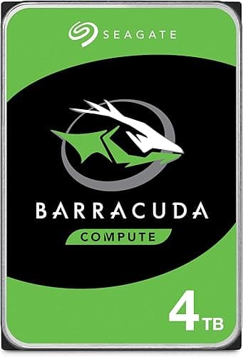 Seagate BarraCuda 4TB, Internal Hard Drive, 3.5 Inch, SAT…
