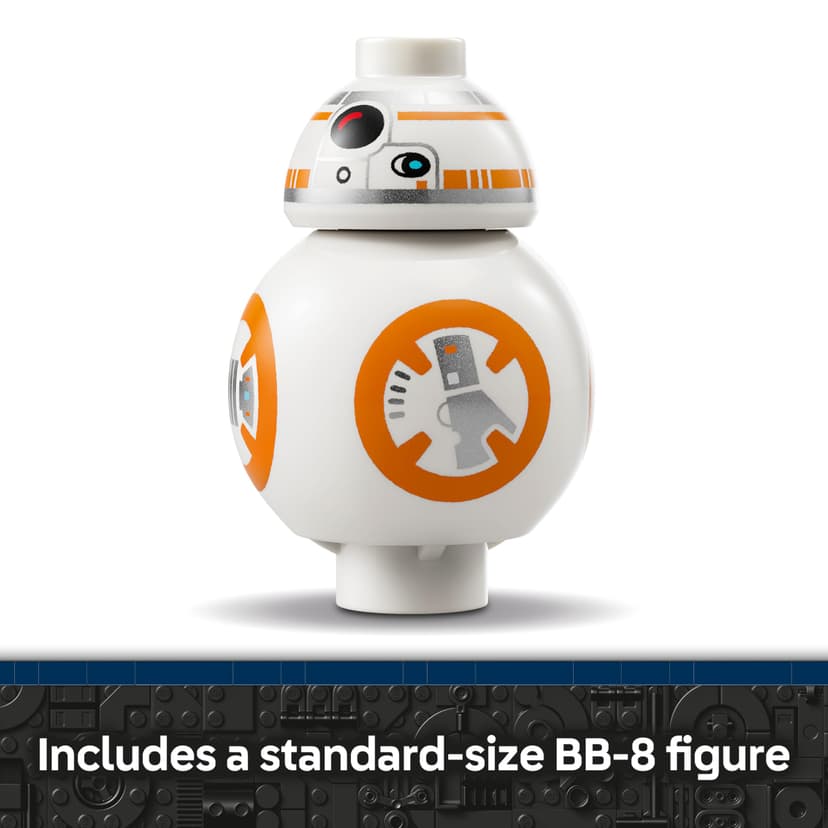 LEGO Star Wars 75452 BB-8 Astromech Droid Figure Model Kit - Building Toy w/a Spinning Head & Wheel - Bedroom Decor Idea - Gift for 10+ Year Old Boys, Girls & Fans - 5