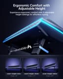 llano V12 Ultra Laptop Cooling Pad with Intelligent Software Control, RGB Gaming Laptop Fan Cooler Stand, 5.5" Turbo Fan, Adjustable Speed, 3*USB 3.0 Ports, Ergonomic Design, for 15.6"-21" Laptops - 5