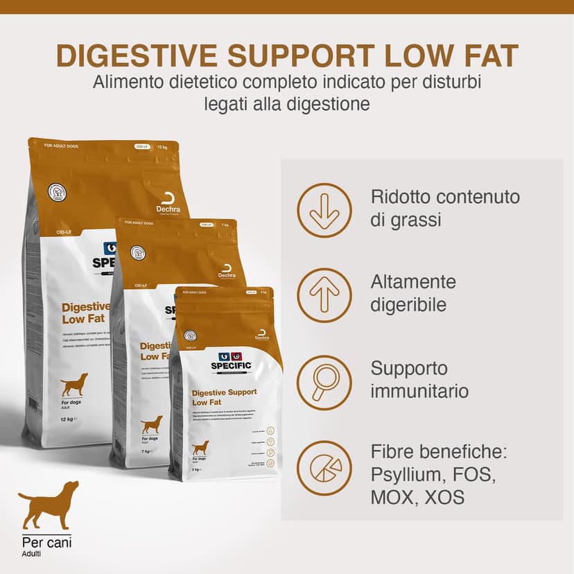 SPECIFIC Canine Adulte CID-LF Digestive Support Low Fat 12KG - 2