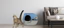 Omega Paw Premium Roll 'n Clean Litter Box Large,Cat, Peral Blue (PR-RA20-1) - 4