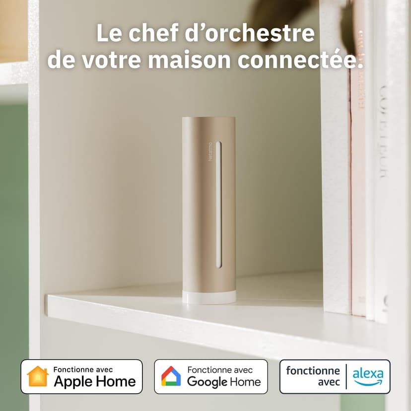 Netatmo Station Météo ORIGINAL 2e génération | Intérieur & Extérieur | Température, Humidité, Qualité de l'air, UV, Pollens, Prévisions météo | Compatible Apple, Alexa, Google - Sable - NWS-S-EC - 4