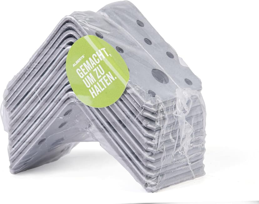 Heavy Duty Angle Connector with Ribbing Bulk Pack Sendzimir-Galvanised 70 x 70 x 55 mm / 12 STK. - 1