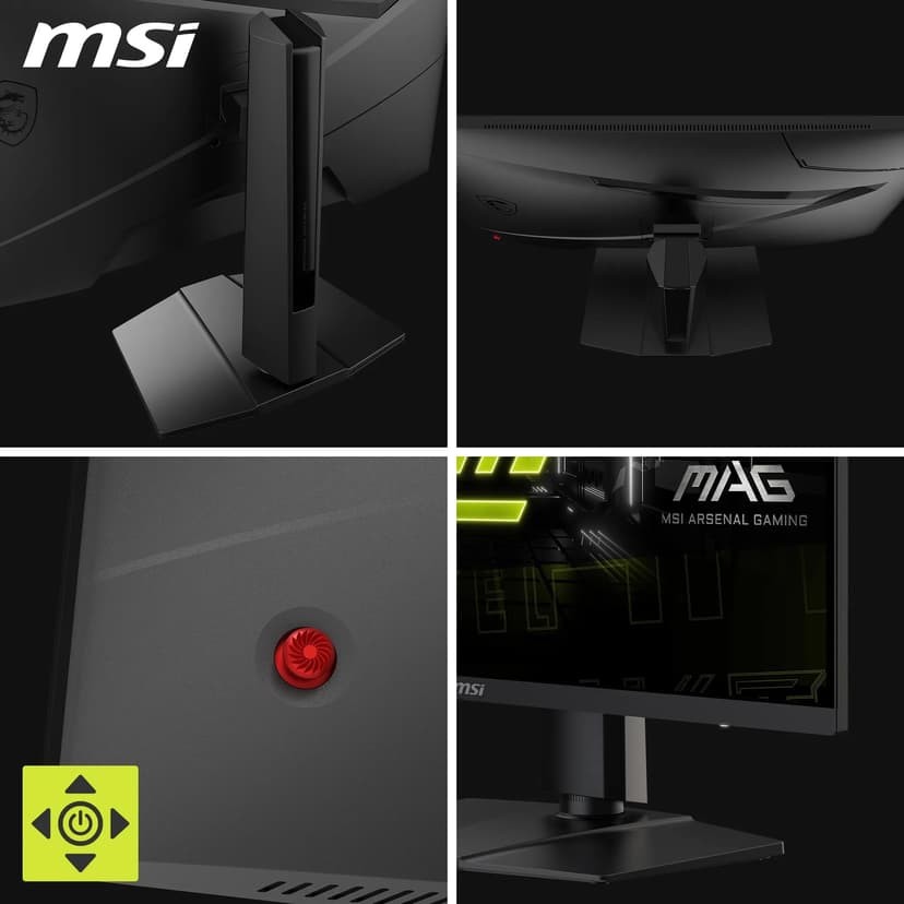 MSI Mag 275F Flat Gaming Monitor, Full HD (1920 x 1080), 1920 x 1080 Fast IPS Panel, 180Hz, 0.5ms Response Time, Black - 5