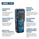 Bosch Professional pinless Moisture Meter GMM 1-15 (Non-invasive, Measures 37 Wood Types and 10 Building Materials, IP65 Rating, 2X AA Batteries, Pouch) - 4