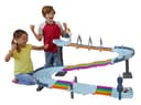 Hot Wheels Mario Kart Rainbow Road Raceway 8-Foot Track Set with Lights & Sounds & 2 1:64 Scale Vehicles, Toy Gift for Kids Ages 4 Years Old & Up, GXX41 - 1