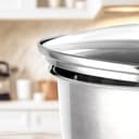 KADAX Lot de couvercles de casserole universels en verre avec poignée, résistants à la chaleur, différentes tailles, couvercle en verre pour casserole, poêle (20+24+26+28 cm, poignée argentée) K8380 - 8