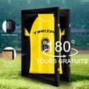Tinkeps Football Shirt Frame Display - Engineered Wood & Acrylic, Jersey Display Case, Black - 3