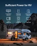 ECO-WORTHY LiFePO4 48 V 50 Ah Battery with BMS Protection and 3000-15000 Cycles, Deep Cycle Lithium Battery for Motorhome, Solar System, Boat, Household, Solar Panel Kit, Camping - 7
