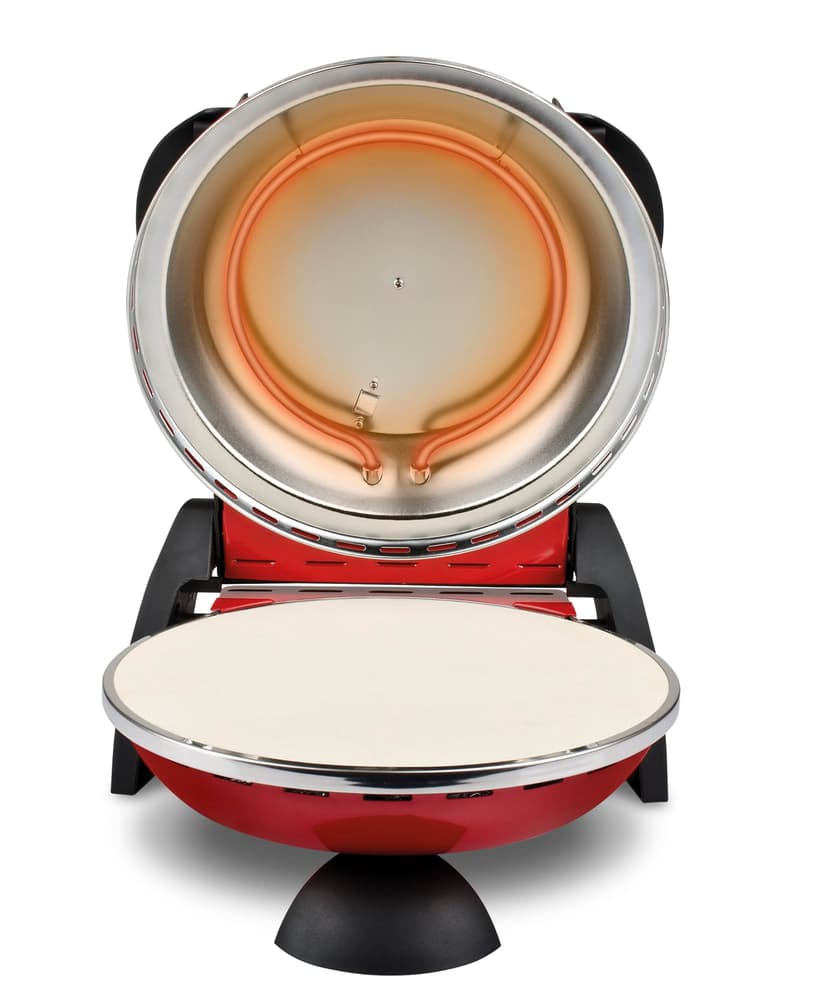 G3 Ferrari G10006 Pizza Express Delizia,Four à Pizza 1200 W, Thermostat Réglable jusqu’à 400°C, Cuit une Pizza Savoureuse en 5 min, Double Résistance, Livre de recettes et Spatules inclus – Rouge - 3