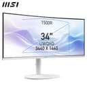 MSI Modern MD342CQPW 34" Curved Monitor UWQHD 1500R, 3440x1440 VA Panel, 21:9, KVM, Pip/PBP, 120Hz, 300 nits, Anti-Glare, Built-in Speakers, 3-Way Adjustable, HDMI 2.0b - 2