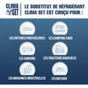 CLIMASET - 3-En-1 R 1234yf Recharge Climatisation, Huile, Produit Anti-Fuites XL et 2 X R1234yf XL - Kit de Recharge de Gaz pour Climatisation Automobile - 8
