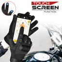 WFX Motorcycle Gloves for Men and Women Hard Knuckle Full Finger Touchscreen Motorbike Gloves for Bike Riding (BLACK, L) - 7