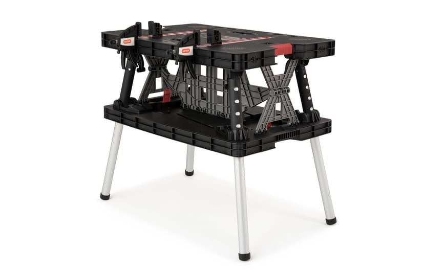 Keter Folding Work Table, Black, 85x55x75.5 cm - 1