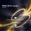 POCO X8 Pro, Smartphone 8+256 GB, Flagship Dimensity 8500-Ultra, 6500mAh (typ) battery, ultra-bright AMOLED display, 50MP Sony IMX882 with OIS, Black, 1 year extra warranty, Charger Not Included - 2