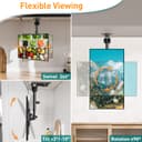 ELIVED Flip Down Ceiling TV Mount Fits 14-42 Inch LCD TV/Monitor Screens up to 10KG, Height Adjustable Full Motion TV Bracket for Flat/Pitched Roof/Cabinet, Max VESA 200x200mm, EV3030 - 2