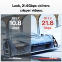 IVANKY DisplayPort Cable, DP to DP Cable Support 3D, 4K@60Hz, 2K@144Hz, 2K@165Hz, FreeSync&G-Sync, Display Port Lead Compatible for Gaming Monitor, Graphic Card, HDTV, PC 3M/Grey - 4