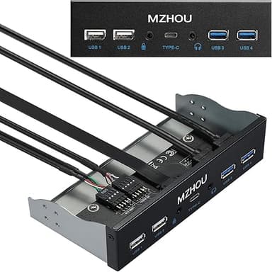 MZHOU Hub USB 3.0 5 Ports Multifonction, Carte d'Extensio…