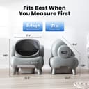 Neakasa M1 Plus Self Cleaning Cat Litter Tray, Open Top Automatic Litter Box with Large Capacity & App Control, Odour-Free Design for Busy Owners & Multi-Cat Homes, Ideal for Travel - 6