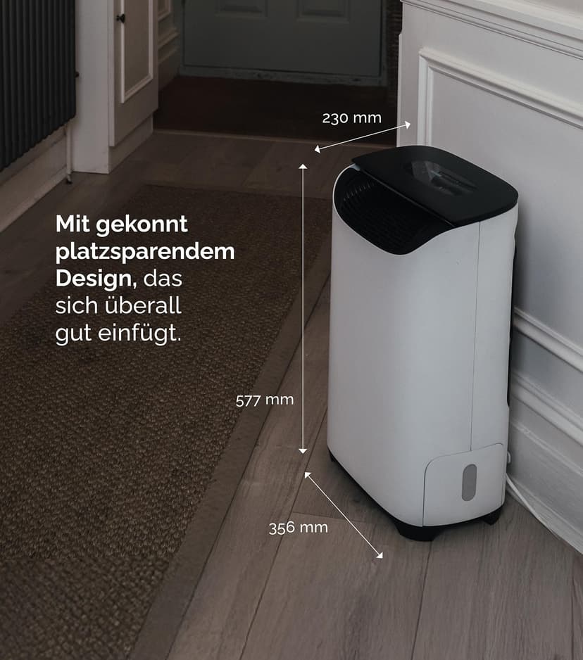 Meaco DD8L Pro Dehumidifier - Dries Clothes Quickly | App Control | Adaptable Energy Consumption | Cold Room | Antibacterial Ioniiser | Ideal for Cars, Boats - 3