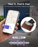 Smart Air Tracker Card Tag, Rechargeable Wallet Tracking Card Compatible with Apple Where Is (iOS Only), Slim Wallet Locator 1.7 mm for Bag, Luggage, Passport - 3
