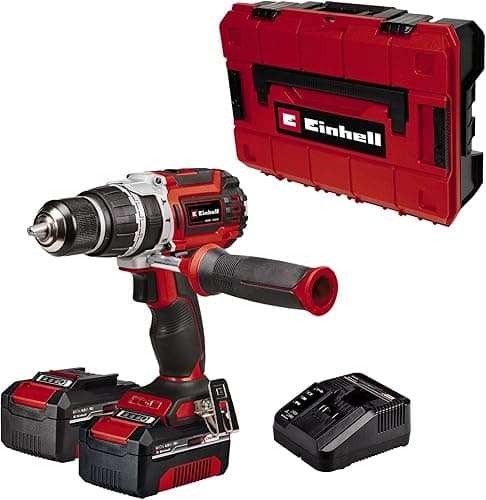 Einhell Professional Cordless Drill with Battery and Charger 18V Power X-Change, 60Nm, Brushless, 2 Speed Gearbox, Suitable for Wood, Concrete and Metal, TP-CD 18/60 Li-i BL
