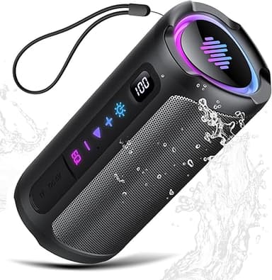 aowoka Enceinte Bluetooth Puissante sans Fil avec Lumière…