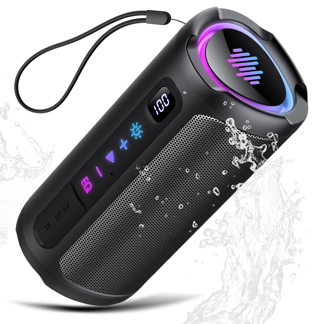 aowoka Enceinte Bluetooth Puissante sans Fil avec Lumière…