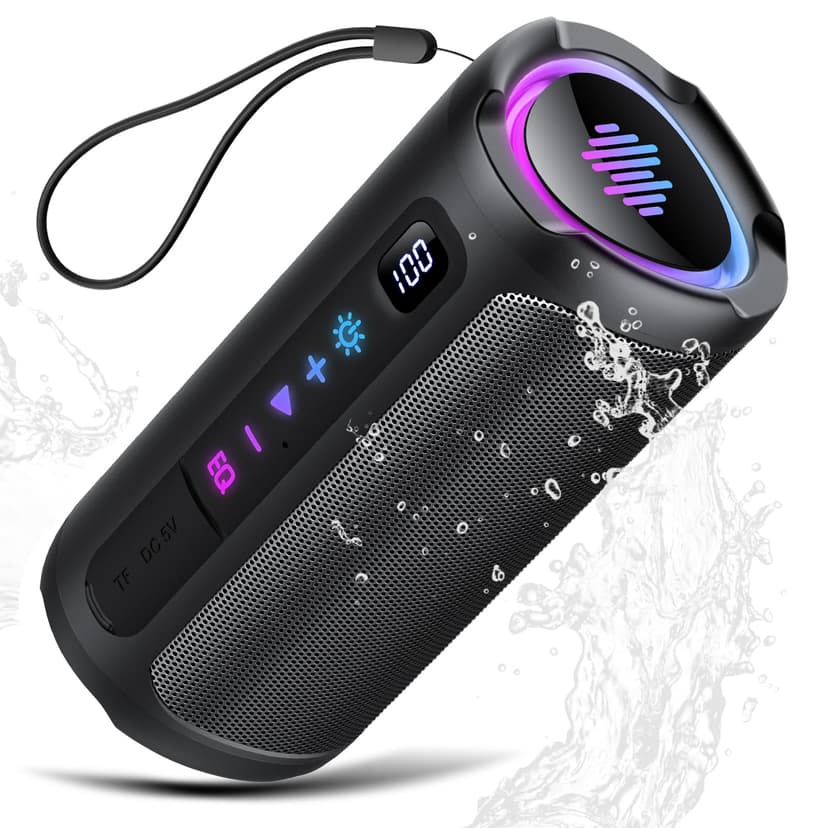 aowoka Enceinte Bluetooth Puissante sans Fil avec Lumière… - 1