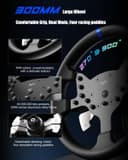 PXN V99 Gaming Steering Wheel, Driving Force Feedback Steering Wheel with Pedals and Shifter - 3.2NM, 270°&900°, 11.8 inch, 4 Paddle Shifters, Tools APP - Racing Steering Wheel for PC, Xbox and PS4 - 5