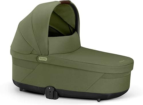CYBEX Nacelle S Lux Gold, De la naissance à environ 6 mois (max. 9 kg), Pour CYBEX Balios S Lux et Talios S Lux, Vert Mousse