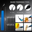 221 Pieces 3D Printer Accessory Kit, 3D Printer Accessories Bring Tool Box Includes Deburring Tool, Suitable for 3D Printing Disassembly, Cleaning and Precision Machining of Tool Boxes - 4