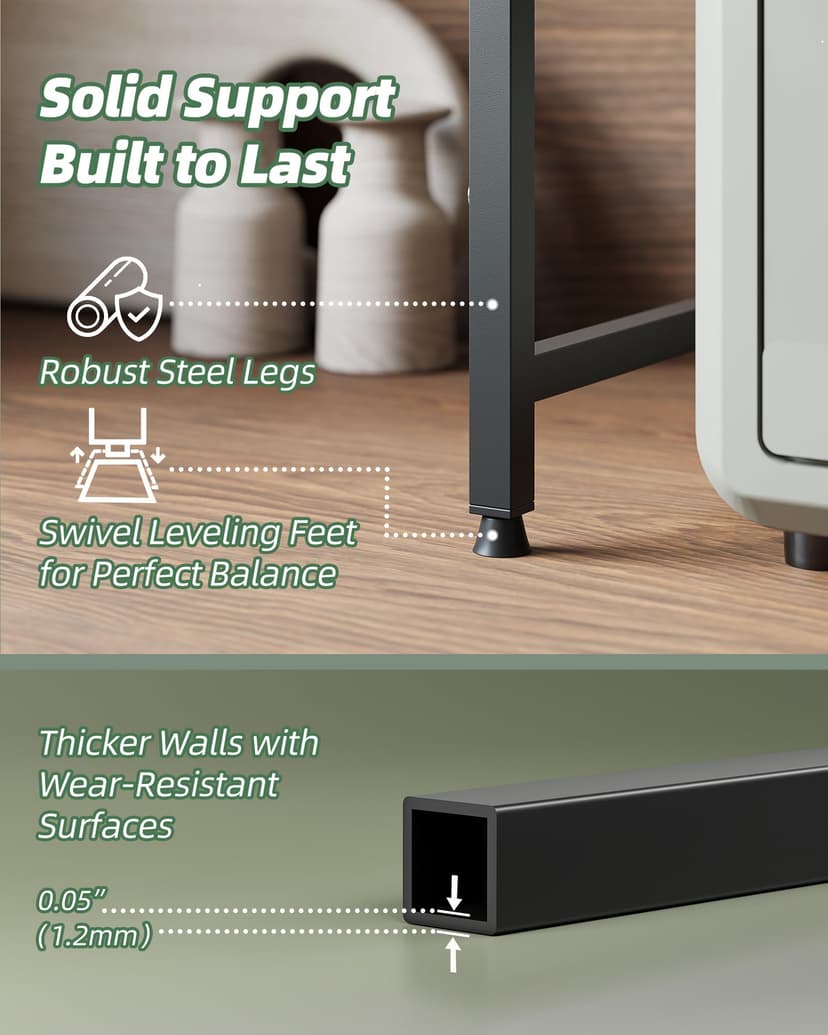 NETEL Erweiterbares Mikrowellen Regal 2-stufiges Mikrowellenständer Mikrowellenhalter Organizer küchenregal stehend für arbeitsplatte Bäckerregale mit 8 Haken - 3