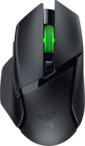 Razer Basilisk V3 X HyperSpeed - Customizable Wireless Gaming Mouse (Iconic Ergonomic Form with 9 Customisable Controls, HyperSpeed Wireless, 5G Advanced 18K Optical Sensor, Chroma RGB) Black