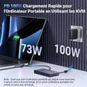 UGREEN HDMI 2.0 KVM Switch, 2 Inputs 2 Outputs, USB-C KVM Switch, 4K at 60Hz, USB 3.0 Switch, 4 USB Ports (3*USB 3.0+ USB C), 2 PC and 2 Monitor Share Mouse, Keyboard, U-Disks, Hard Disk - 6