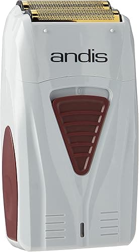 Andis - TS-1, Pro-Foil Lithium-Ion Cord/Cordless Foil Shaver with Super soft Titanium Cutters - For Close, Smooth Shaving - Dual Voltage, Waterproof Shaving Machine with Charger – Grey(Pack of 1)